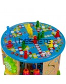 Дървен образователен куб монтесори за деца с много функции и игри 11в1